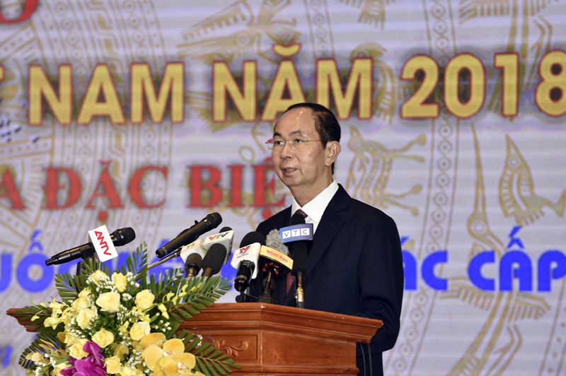 Chủ tịch nước dự Lễ công bố Sách vàng Sáng tạo Việt Nam năm 2018